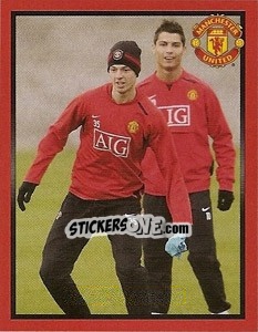 Cromo Jonny Evans in training - Manchester United 2008-2009 - Panini