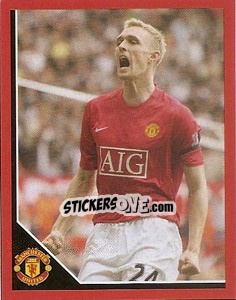 Sticker Darren Fletcher in celebration - Manchester United 2008-2009 n. 149 - Panini