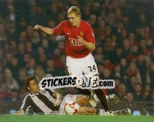 Sticker Darren Fletcher in action - Manchester United 2008-2009 n. 150 - Panini