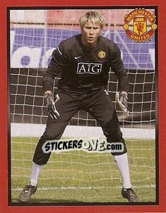Sticker Tomasz Kuszczak in training - Manchester United 2008-2009 n. 154 - Panini