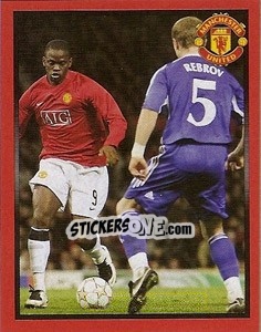 Sticker Manchester United v Dynamo Kyiv - Louis Saha - Manchester United 2008-2009 n. 178 - Panini