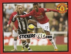 Sticker Newcastle United v Manchester United - Nani - Manchester United 2008-2009 n. 180 - Panini