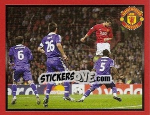 Sticker Manchester United v Chelsea - Cristiano Ronaldo scores - Manchester United 2008-2009 - Panini