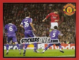 Sticker Manchester United v Chelsea - Cristiano Ronaldo scores - Manchester United 2008-2009 n. 185 - Panini