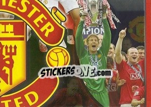 Sticker Team and trophies collage (4 of 6) - Manchester United 2008-2009 n. 190 - Panini