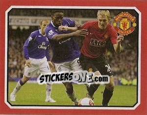 Sticker Manchester United v Everton - Darren Fletcher - Manchester United 2008-2009 n. 194 - Panini