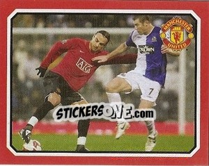 Sticker Manchester United v Blackburn Rovers - Berbatov - Manchester United 2008-2009 n. 200 - Panini