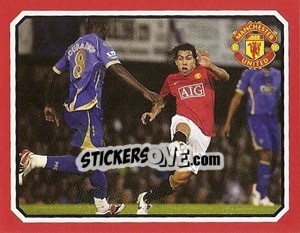 Sticker Manchester United v Portsmouth - Tevez - Manchester United 2008-2009 n. 201 - Panini