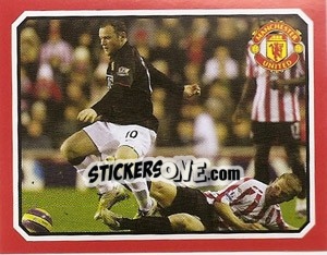 Cromo Sunderland v Manchester United - Rooney - Manchester United 2008-2009 - Panini