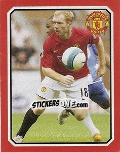 Sticker Wigan Athletic v Manchester United - Scholes - Manchester United 2008-2009 n. 208 - Panini