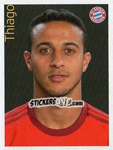 Sticker Thiago Alcántara - Fc Bayern München 2015-2016 n. 75 - Panini