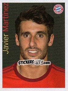 Sticker Javi Martínez - Fc Bayern München 2015-2016 n. 80 - Panini