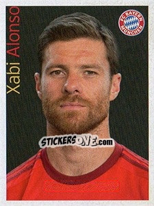 Sticker Xabi Alonso - Fc Bayern München 2015-2016 n. 100 - Panini