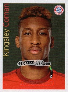 Sticker Kingsley Coman - Fc Bayern München 2015-2016 n. 152 - Panini