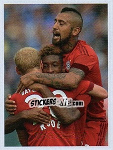 Figurina Goal Celebrations - Fc Bayern München 2015-2016 n. 158 - Panini