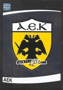 Sticker AEK Emblem - Superleague Ελλάδα 2015-2016 n. 3 - Panini