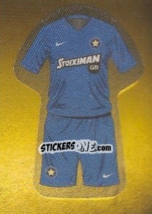 Sticker Asteras Tripoli away jersey - Superleague Ελλάδα 2015-2016 n. 8 - Panini
