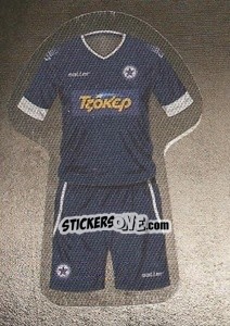 Sticker Atromitos home jersey - Superleague Ελλάδα 2015-2016 n. 9 - Panini