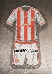 Cromo Olympiacos home jersey - Superleague Ελλάδα 2015-2016 - Panini