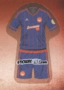 Sticker Olympiacos away jersey - Superleague Ελλάδα 2015-2016 n. 25 - Panini