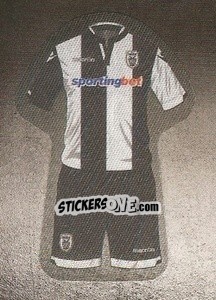 Sticker PAOK home kit - Superleague Ελλάδα 2015-2016 n. 40 - Panini