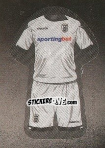 Sticker PAOK away kit - Superleague Ελλάδα 2015-2016 n. 41 - Panini
