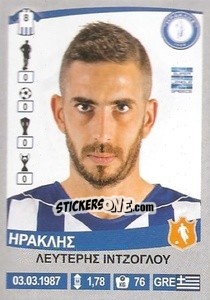 Sticker Lefteris Intzoglou - Superleague Ελλάδα 2015-2016 - Panini