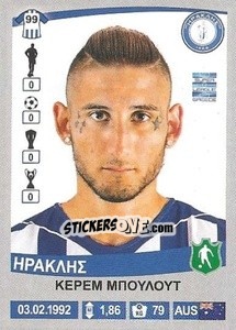 Figurina Kerem Bulut - Superleague Ελλάδα 2015-2016 - Panini