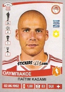Sticker Pajtim Kasami - Superleague Ελλάδα 2015-2016 n. 219 - Panini
