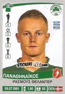 Sticker Rasmus Thelander - Superleague Ελλάδα 2015-2016 - Panini