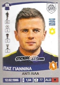 Cromo Andi Lila - Superleague Ελλάδα 2015-2016 - Panini