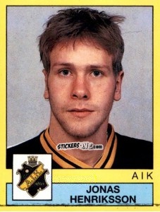 Cromo Jonas Henriksson - Fotboll 91. Allsvenskan och Division 1 n. 23 - Panini