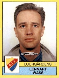 Cromo Lennart Wass - Fotboll 91. Allsvenskan och Division 1 n. 28 - Panini