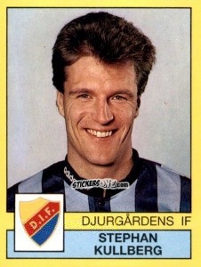 Cromo Stephan Kullberg - Fotboll 91. Allsvenskan och Division 1 n. 33 - Panini