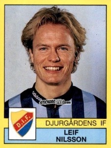 Cromo Leif Nilsson - Fotboll 91. Allsvenskan och Division 1 n. 34 - Panini