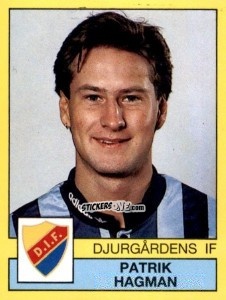 Cromo Patrik Hagman - Fotboll 91. Allsvenskan och Division 1 n. 44 - Panini