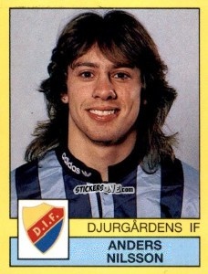 Cromo Anders Nilsson - Fotboll 91. Allsvenskan och Division 1 n. 47 - Panini