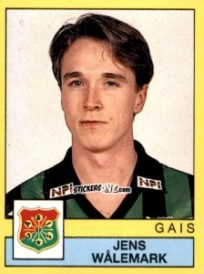 Cromo Jens Wålemark - Fotboll 91. Allsvenskan och Division 1 n. 57 - Panini