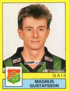 Figurina Magnus Gustafsson - Fotboll 91. Allsvenskan och Division 1 n. 63 - Panini