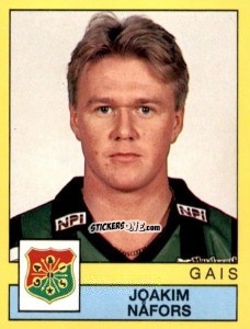 Figurina Joakim Nåfors - Fotboll 91. Allsvenskan och Division 1 n. 64 - Panini