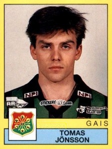 Figurina Tomas Jönsson - Fotboll 91. Allsvenskan och Division 1 n. 70 - Panini