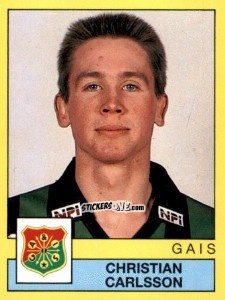 Figurina Christian Carlsson - Fotboll 91. Allsvenskan och Division 1 n. 72 - Panini