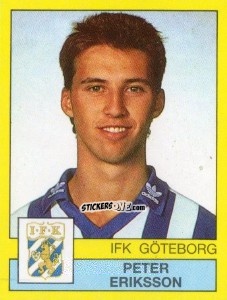 Cromo Peter Eriksson - Fotboll 91. Allsvenskan och Division 1 n. 85 - Panini