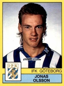 Sticker Jonas Olsson - Fotboll 91. Allsvenskan och Division 1 n. 89 - Panini