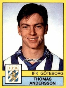 Cromo Thomas Andersson - Fotboll 91. Allsvenskan och Division 1 n. 92 - Panini