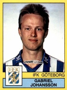 Figurina Gabriel Johansson - Fotboll 91. Allsvenskan och Division 1 n. 95 - Panini