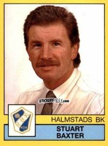 Cromo Stuart Baxter - Fotboll 91. Allsvenskan och Division 1 n. 100 - Panini
