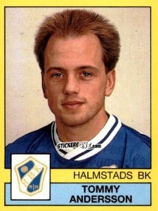 Cromo Tommy Andersson - Fotboll 91. Allsvenskan och Division 1 n. 105 - Panini
