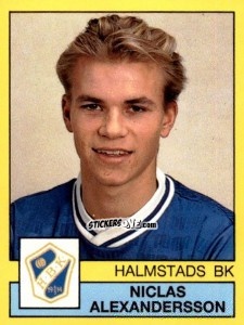 Sticker Niclas Alexandersson - Fotboll 91. Allsvenskan och Division 1 n. 108 - Panini