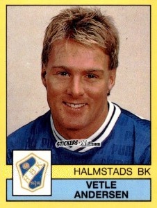 Cromo Vetle Andersen - Fotboll 91. Allsvenskan och Division 1 n. 113 - Panini